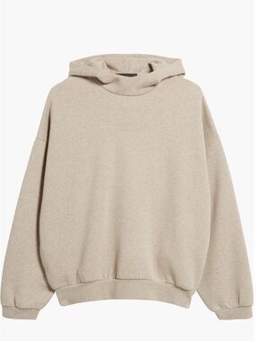 Essentials Men's Sandstone Beige Pullover Hoodie